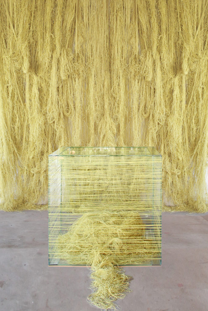 Foto 1. Instalación “Acumulación cerebral”