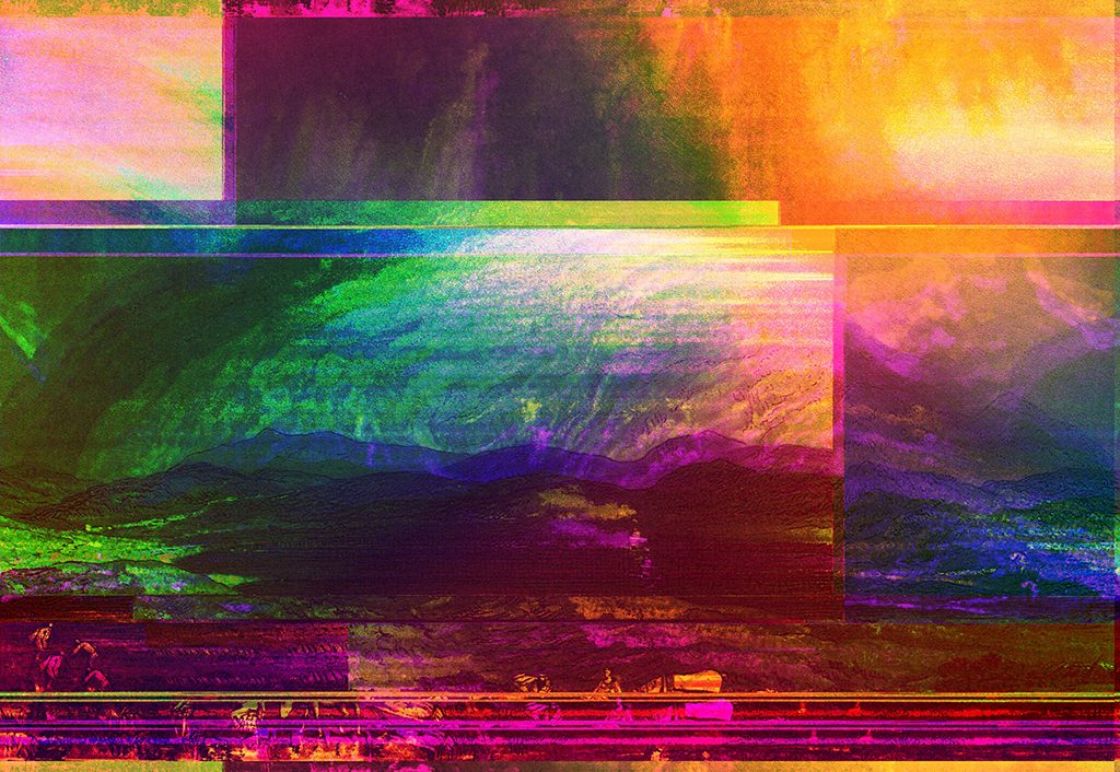 Metascapes 2019 Impresión digital de imagen generativa 90 x 90